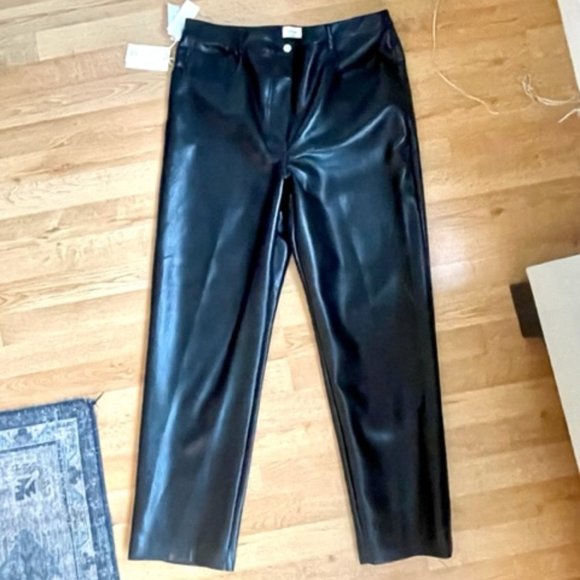 Aritzia Wilfred The Melina™ Pant Vegan Leather NWT - Picture 1 of 12